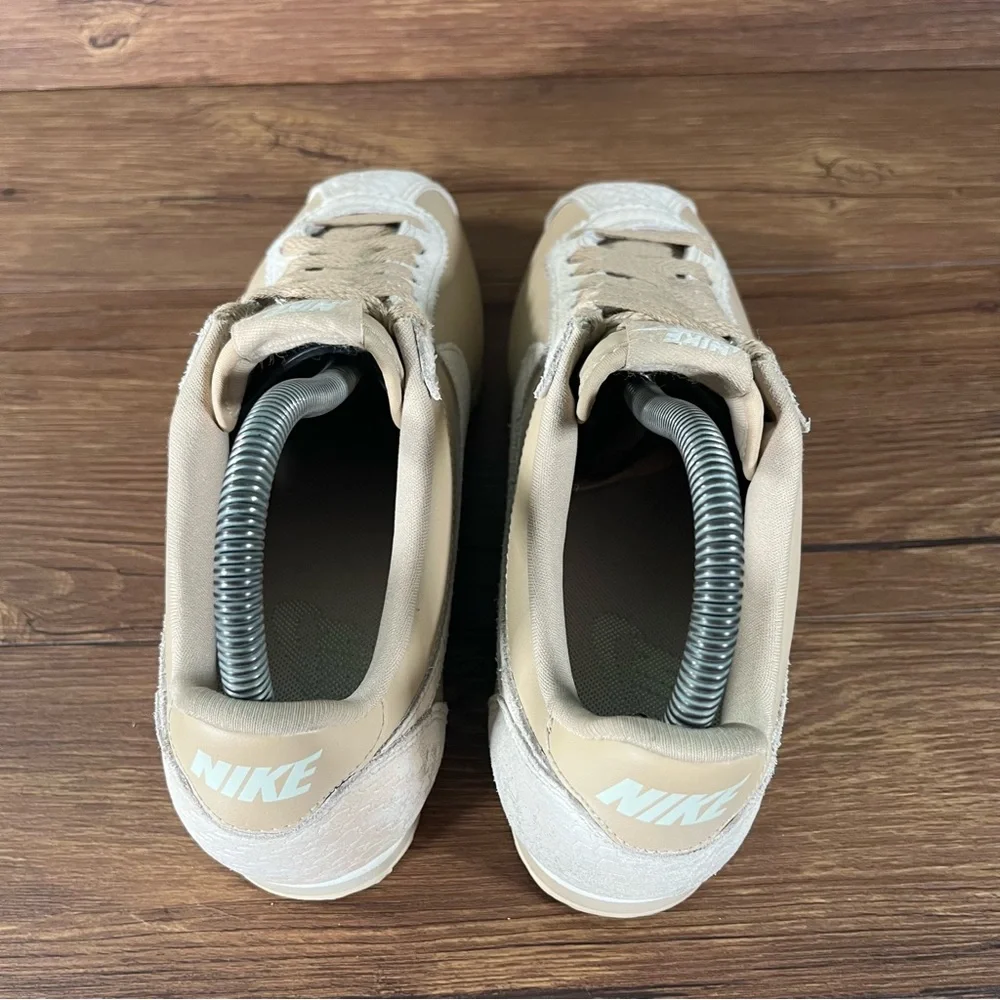NIKE CORTEZ PREMIUM ‘Beige’ Leather Vintage Sneakers Women’s Size 8 Shoes - Picture 5 of 11